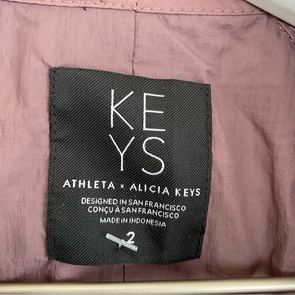 Alicia Keys X Athleta NEW Smokey Purple Utility Windbreaker Style Jumpsuit Sz 2 - Picture 7 of 8